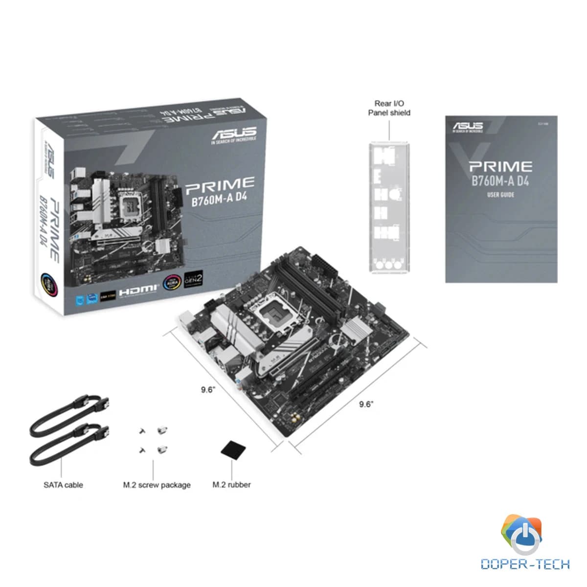 Matična ploča ASUS PRIME B760M-A D4-CSM sadržaj pakiranja