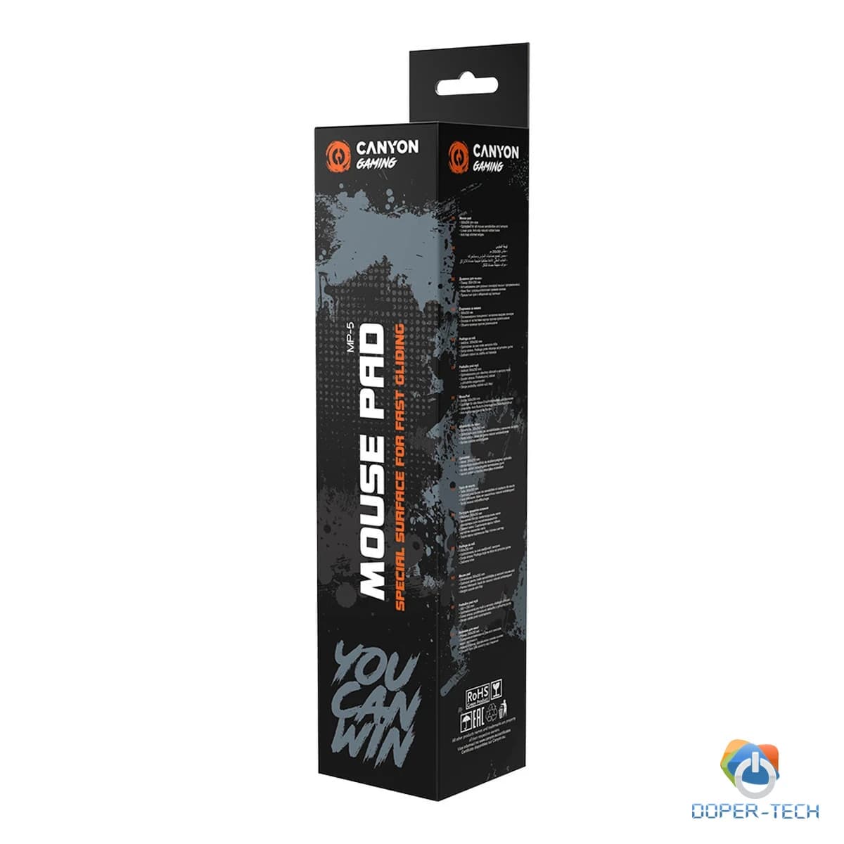 Gaming podloga za miš Canyon MP-5 Speed 350 × 250 × 3 mm – pakiranje
