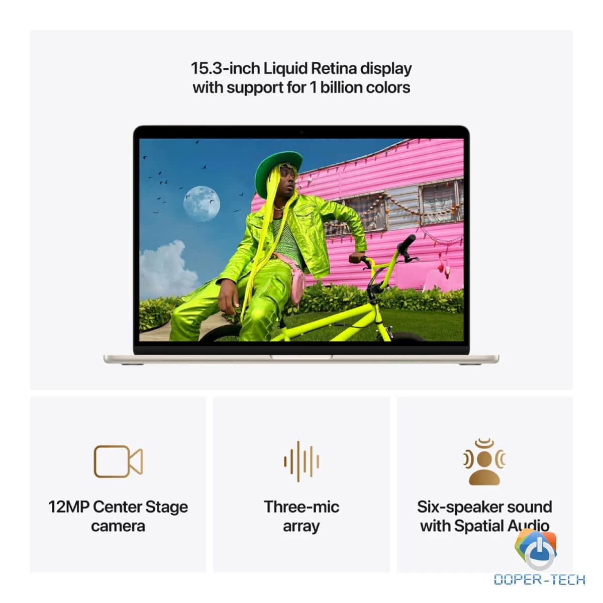 MacBook Air 15-inch,Starlight, Model A3448, M5 CHIP WITH 10C CPU, 10C GPU,16GB unified memory,35W Dual USB-C Power Adapter,512GB SSD storage,Two Thunderbolt 4 Ports,Touch ID,Liquid Retina display,Force Touch Trackpad, KEYBOARD-INT