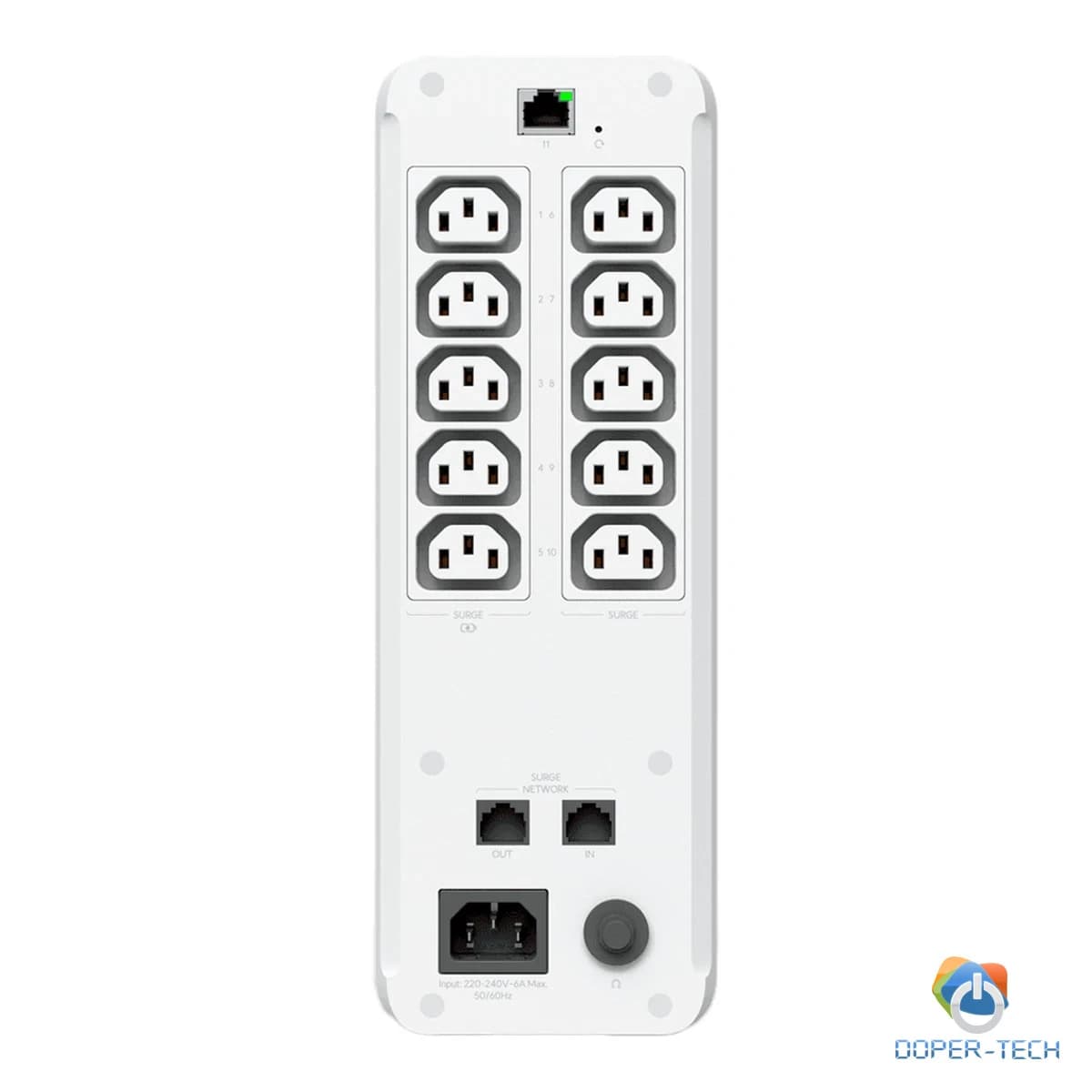 Ubiquiti UniFi UPS-Tower-EU 1kVA 10 utičnica managed – pogled 4