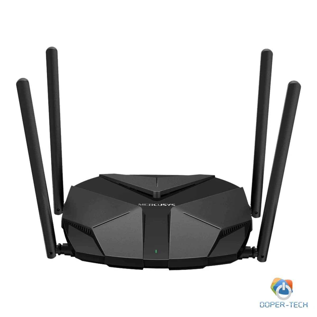 Mercusys MR85X AX3000 Dual-Band Wi-Fi 6 Router, 574 Mbps at 2.4 GHz + 2402 Mbps at 5 GHz, 4x Fixed External Antennas, 3x Gigabit LAN Ports, 1x 2.5Gbps WAN Port, 1024-QAM, OFDMA, HE160, MERCUSYS APP, Router/Access Point Mode, Smart Connect