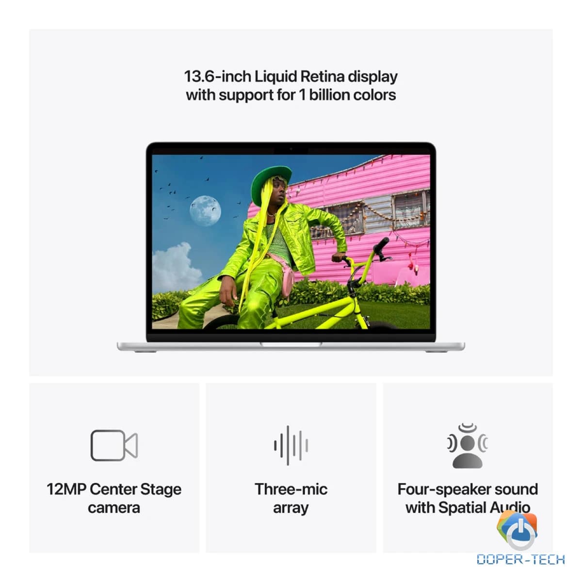 MacBook Air 13-inch,Silver,Model A3449,M5 CHIP WITH 10C CPU, 8C GPU,16GB unified memory,30W USB-C Power Adapter,512GB SSD storage,Two Thunderbolt 4 Ports,Touch ID, Liquid Retina display, Force Touch Trackpad, KEYBOARD-INT