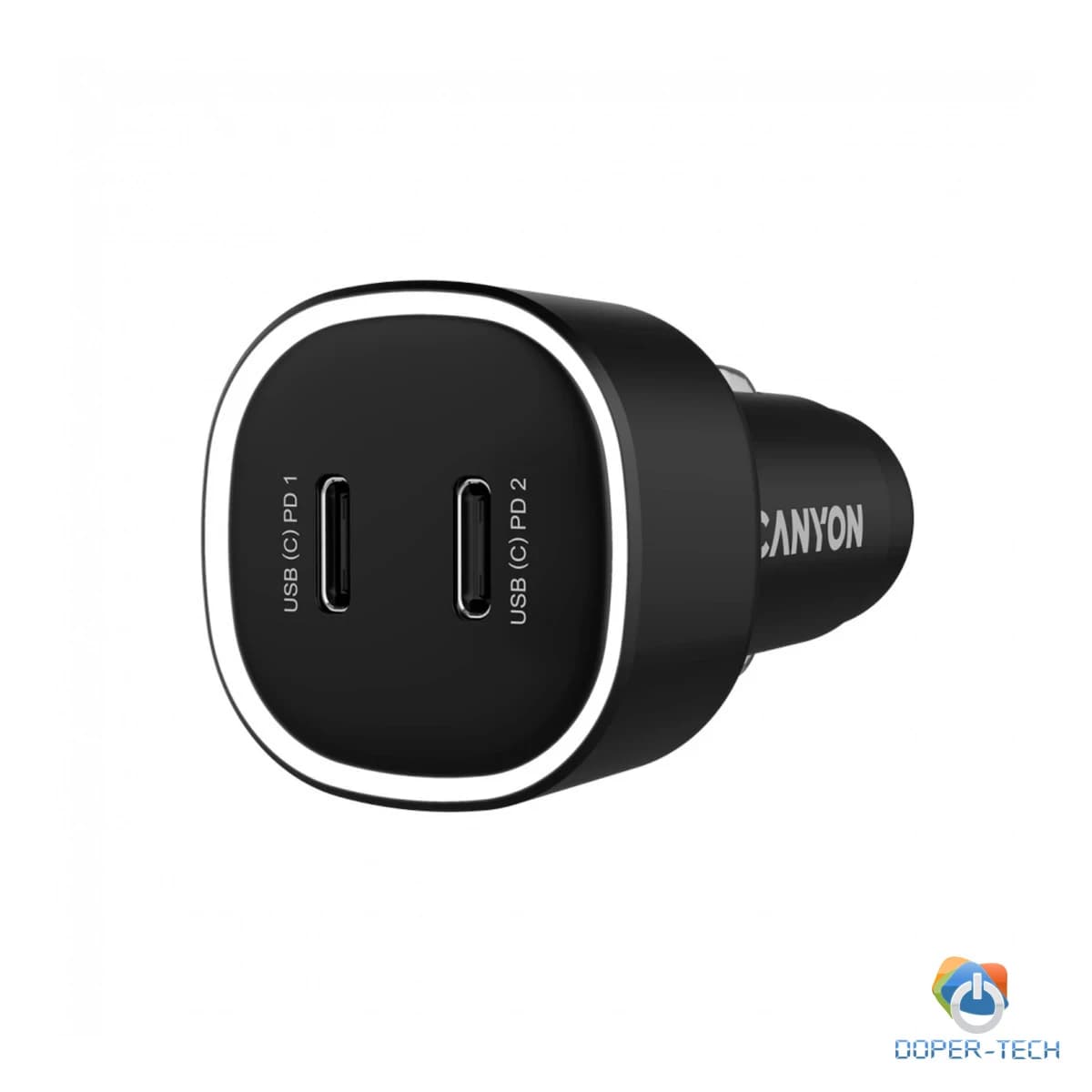 CANYON car charger OnDrive 60 PD 60W 2xUSB-C Black
