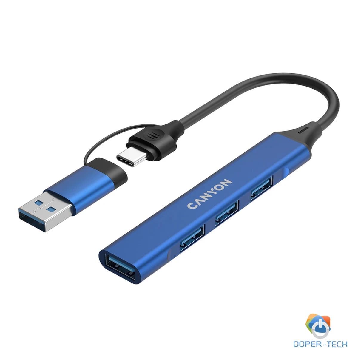 CANYON hub DS-02 4in1 USB-A/C Blue