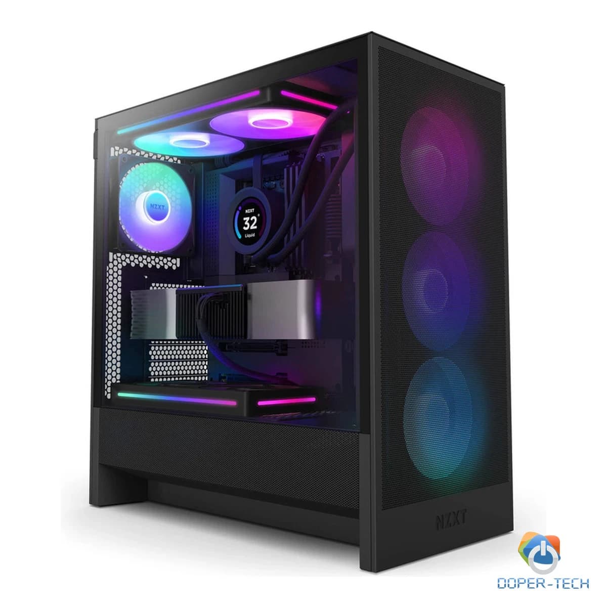 Kućište NZXT H5 Flow RGB Mid Tower crno