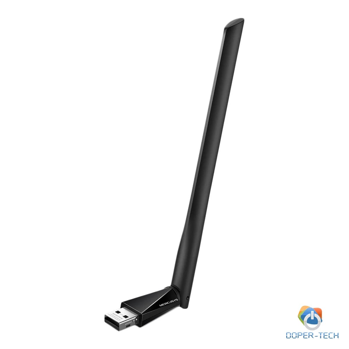 Mercusys MA30H AC1300 High Gain Wi-Fi USB Adapter, 400 Mbps at 2.4 GHz + 867 Mbps at 5 GHz, 1× High Gain External Antenna, USB 2.0, MU-MIMO, WPA3, Plug and Play, Adjustable Multi-Directional Antenna