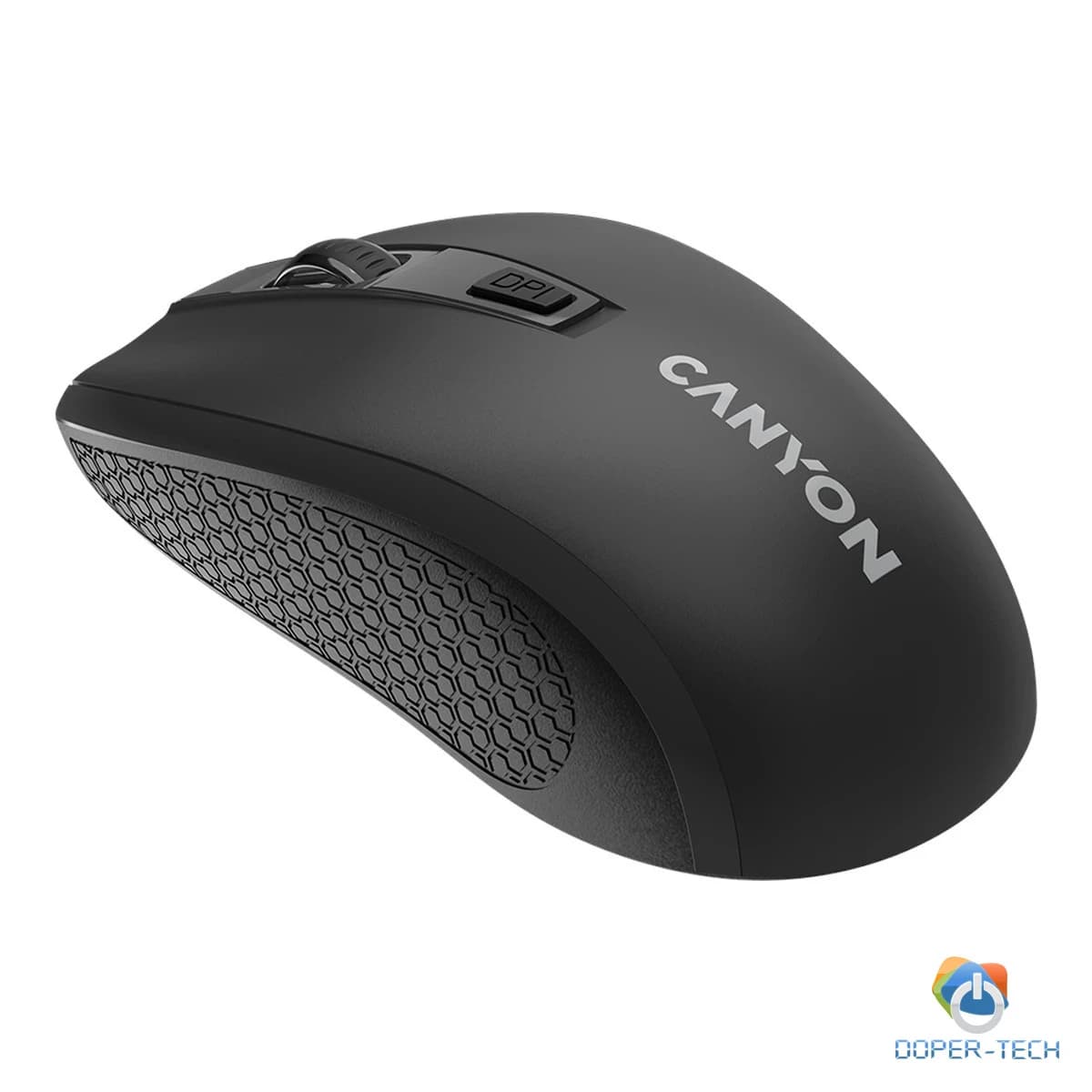 Bežični miš Canyon MW-7 crni pogled odozdo