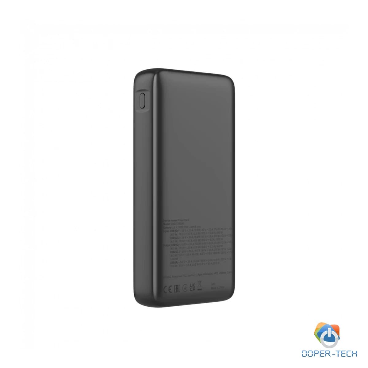 Powerbank Canyon OnPower 240 25000 mAh 140 W PD 3.1 sa zaslonom – stražnja strana