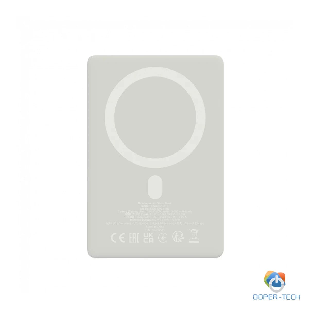CANYON magnetic power bank OnPower 511 PD20W 10000mAh Aluminium Star Grey