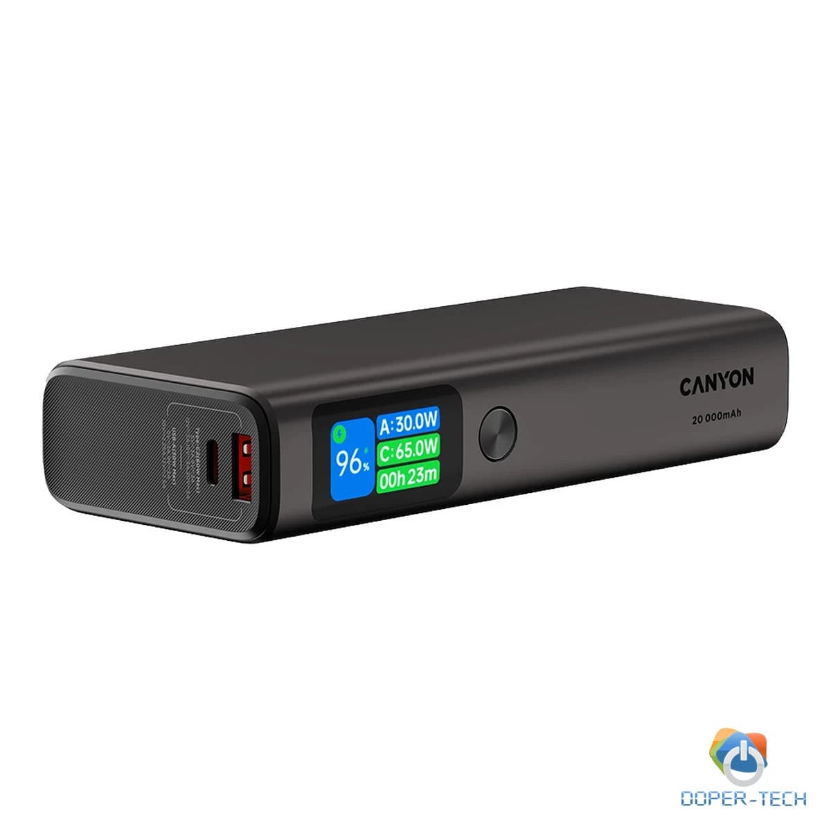 CANYON power bank OnPower 230 TFT 20000 mAh PD130W Dark Grey