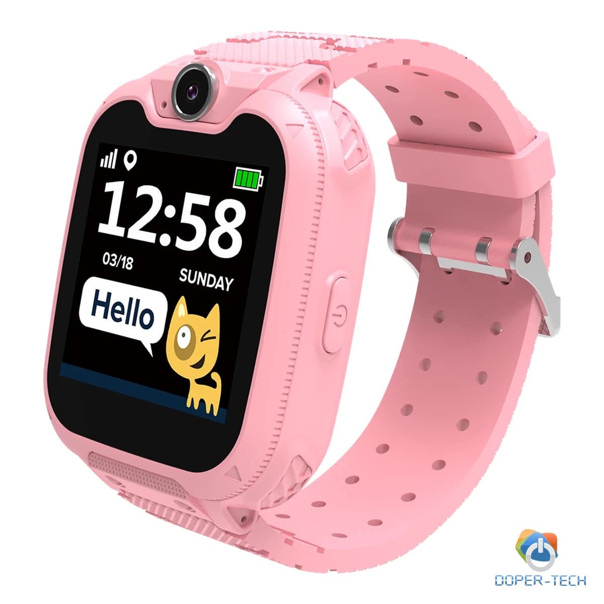CANYON Tommy KW-31, Kids smartwatch, 1.54 inch colorful screen, Camera 0.3MP, Mirco SIM card, 32+32MB, GSM(850/900/1800/1900MHz), 7 games inside, 380mAh battery, compatibility with iOS and android, red, host: 54*42.6*13.6mm, strap: 230*20mm, 45g