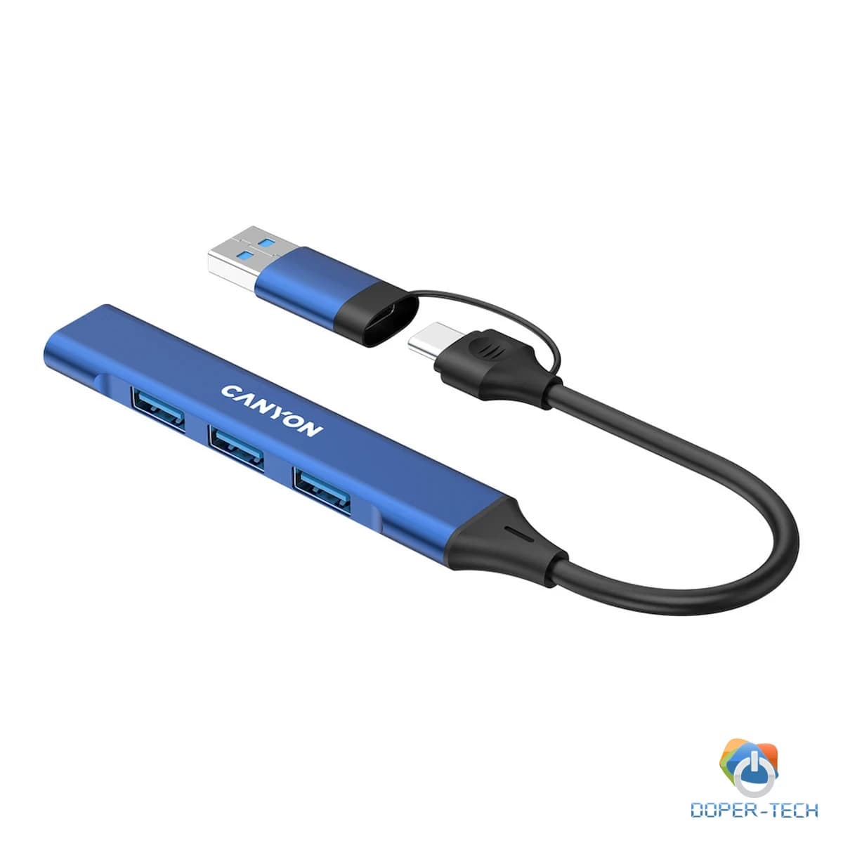 CANYON hub DS-02 4in1 USB-A/C Blue