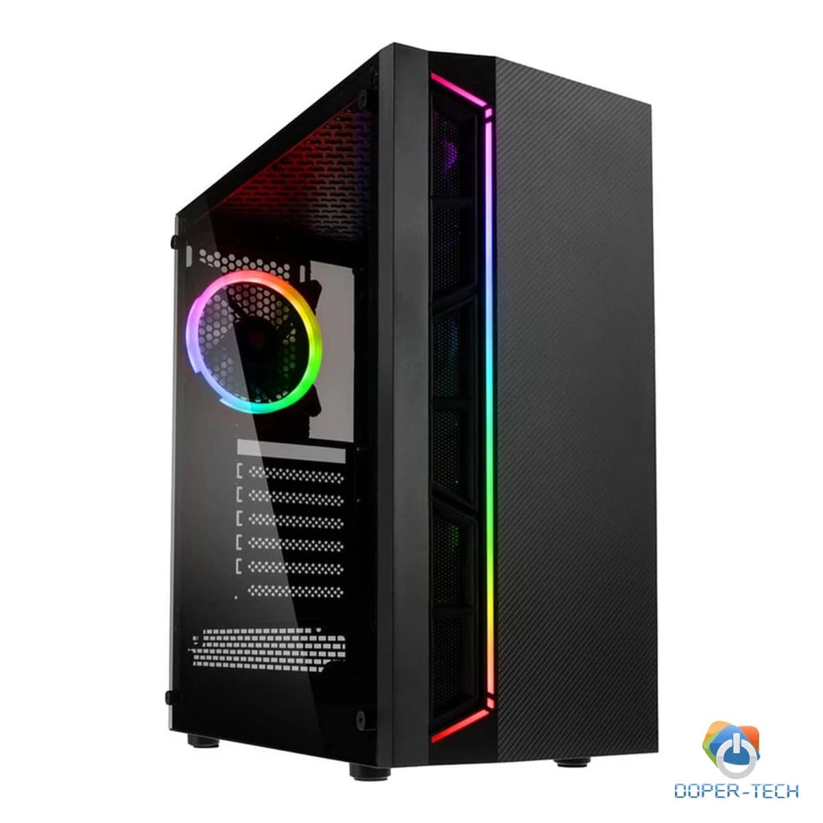Kolink Inspire K7 ARGB Black ATX, Mid-tower, 1x 120mm fan RGB-LED strip, RGB controller