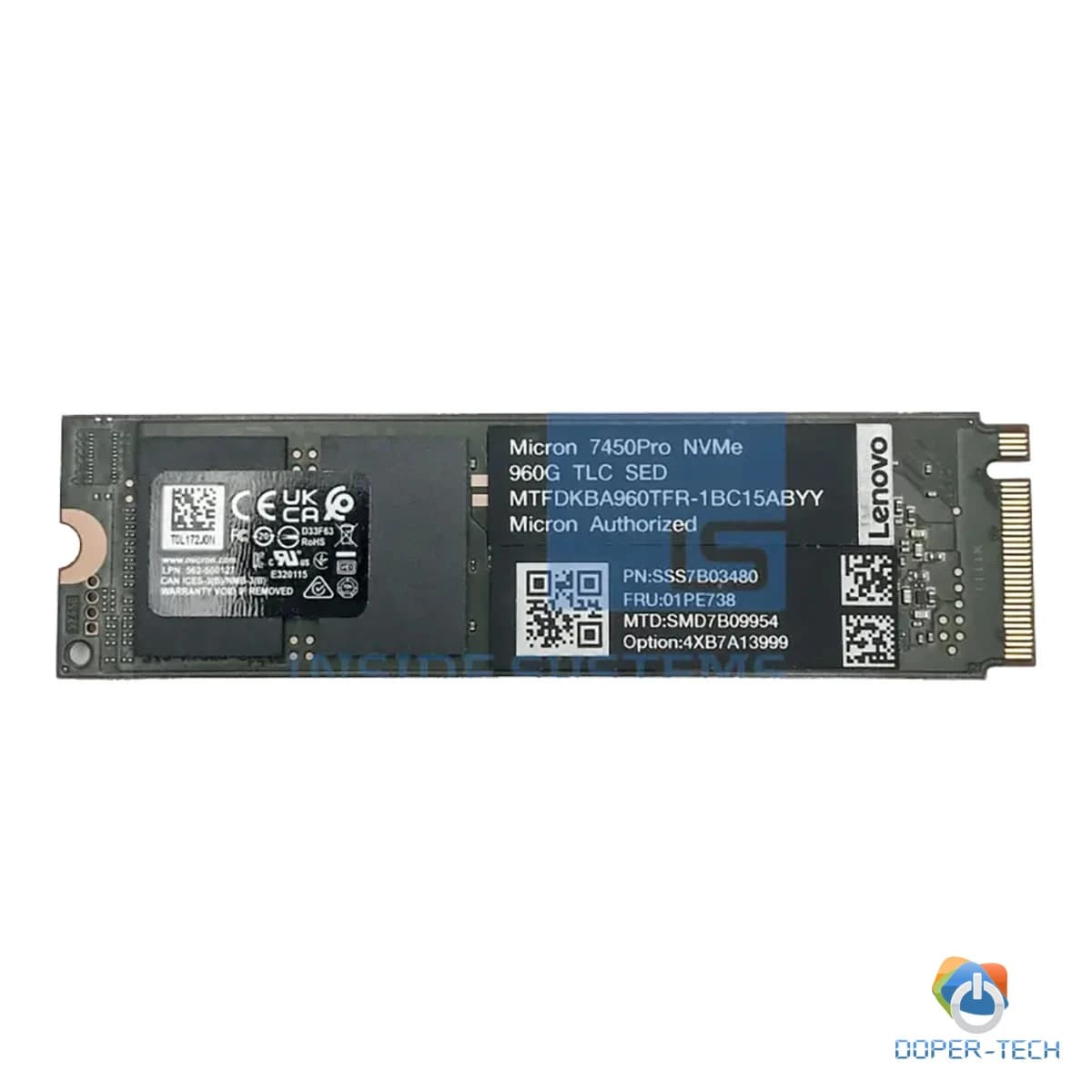Lenovo ThinkSystem M.2 7450 PRO 960GB Read Intensive NVMe PCIe 4.0 x4 NHS SSD