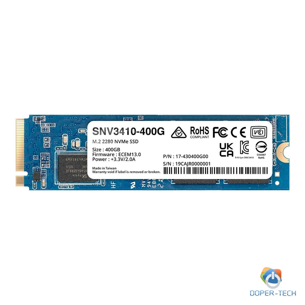 SSD Synology SNV3410 400GB M.2 NVMe PCIe 3.0