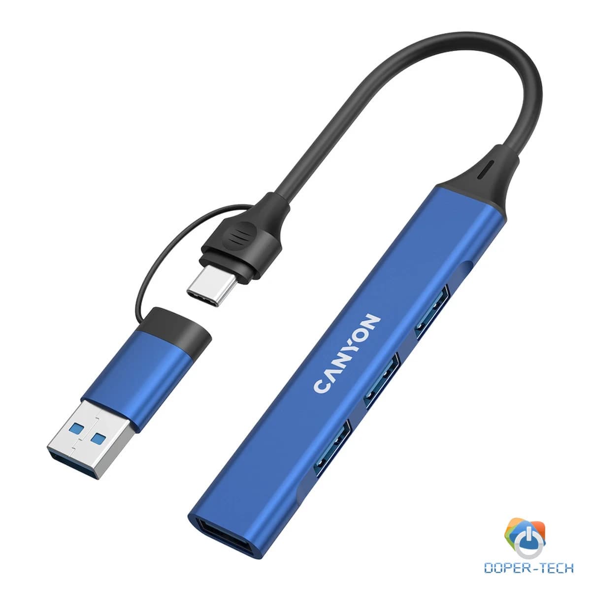 CANYON hub DS-02 4in1 USB-A/C Blue