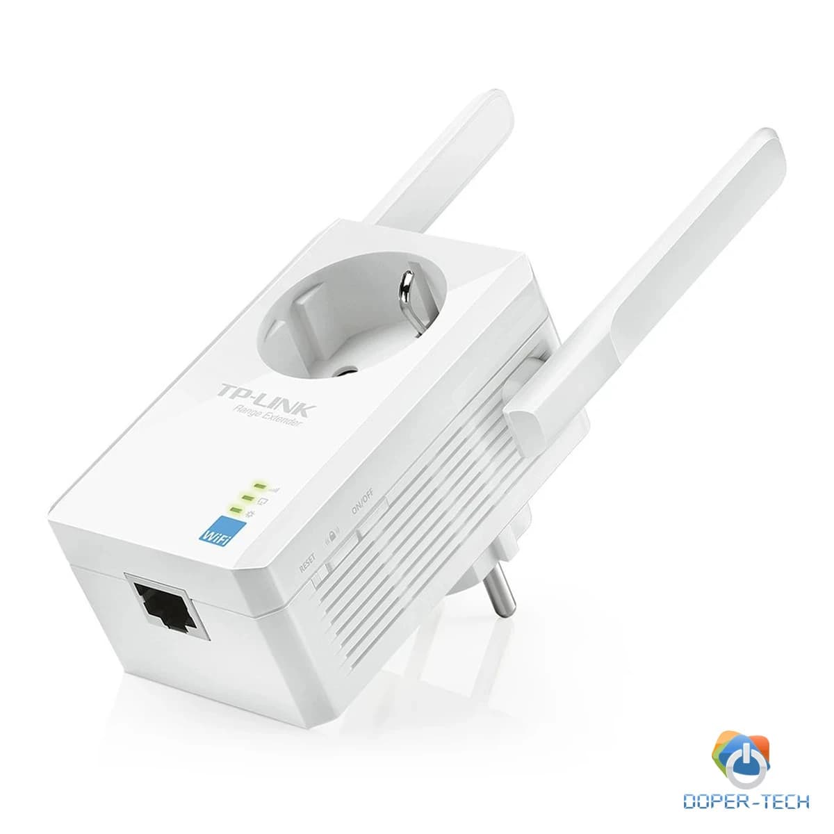 Repeater TP-Link TL-WA860RE, 300Mbps Wireless N Wall Plugged Range Extender with AC Passthrough, QCA(Atheros), 2T2R, 2.4GHz, 802.11n/g/b, Ranger Extender button, Range extender mode, with 2 fixed Antennas