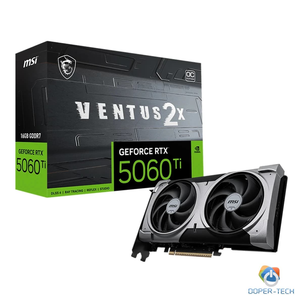 Grafička kartica MSI GeForce RTX 5060 Ti Ventus 2X OC Plus 16GB GDDR7