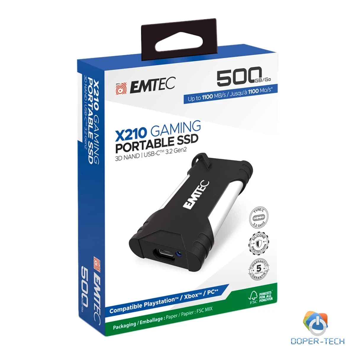 Eksterni SSD Emtec X210G 500GB USB-C 3.2 Gen 2