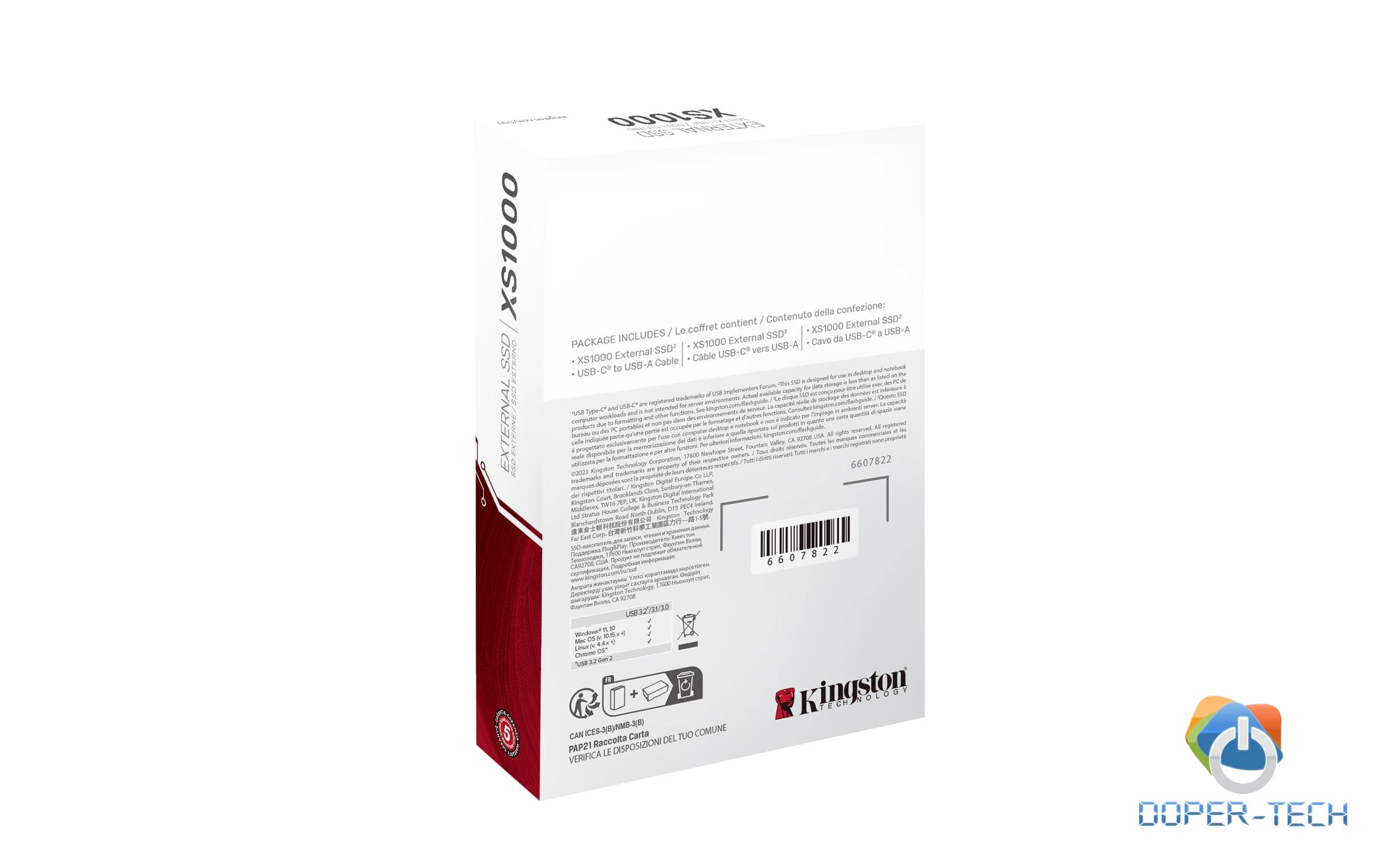 Eksterni SSD Kingston XS1000 1TB USB 3.2 Gen 2