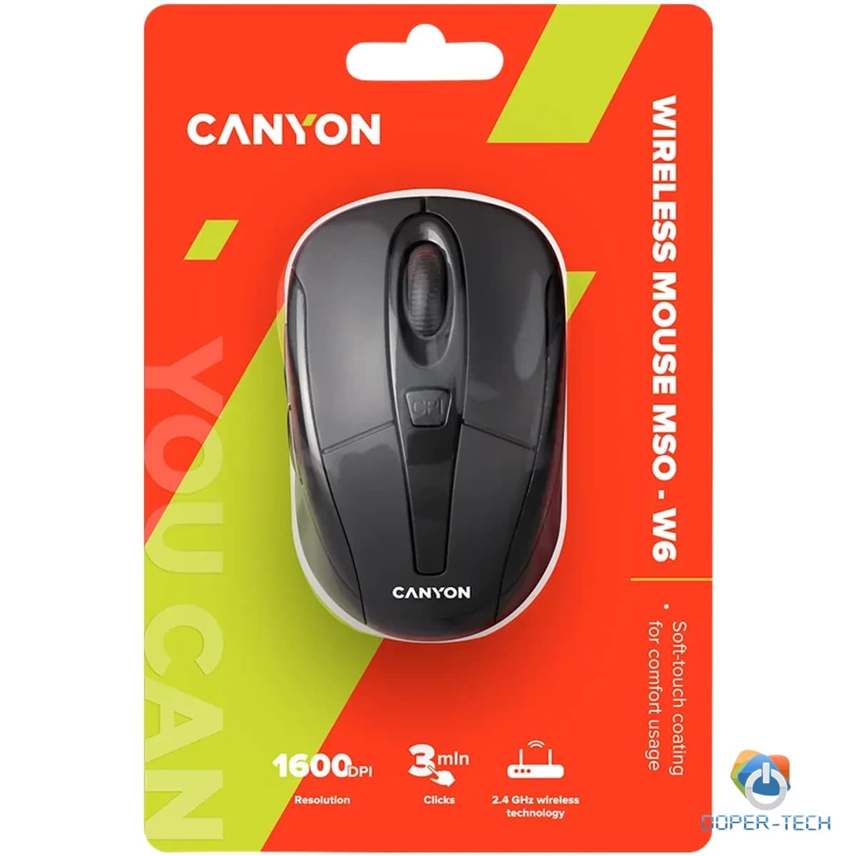 Miš Canyon CNR-MSOW06B bežični crni