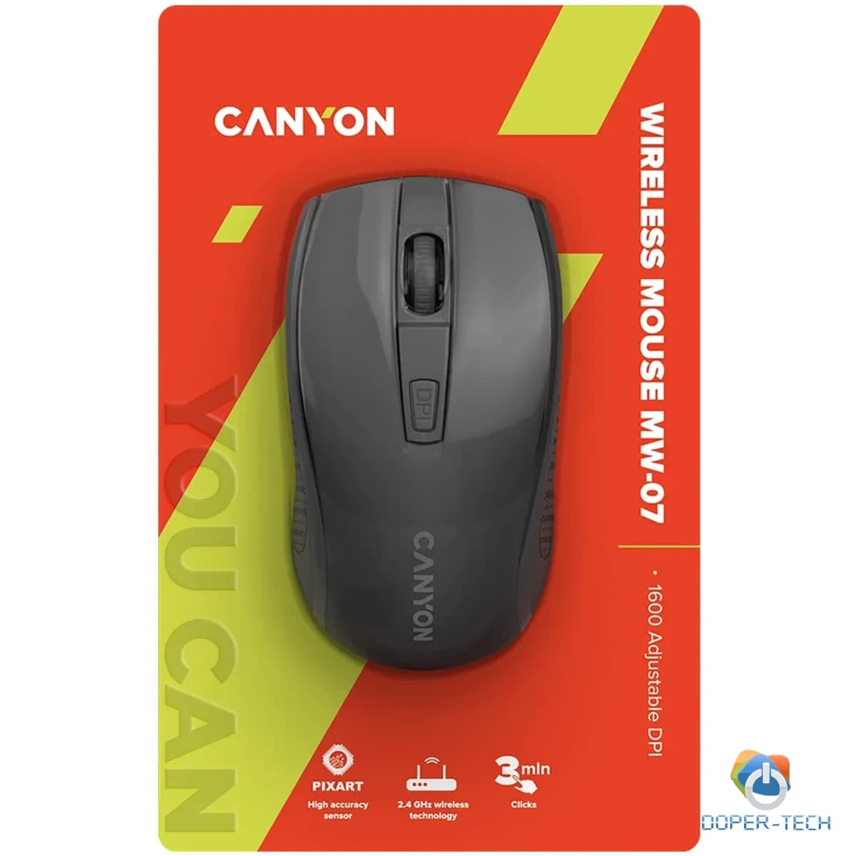 Miš Canyon CNE-CMSW07B bežični optički crni