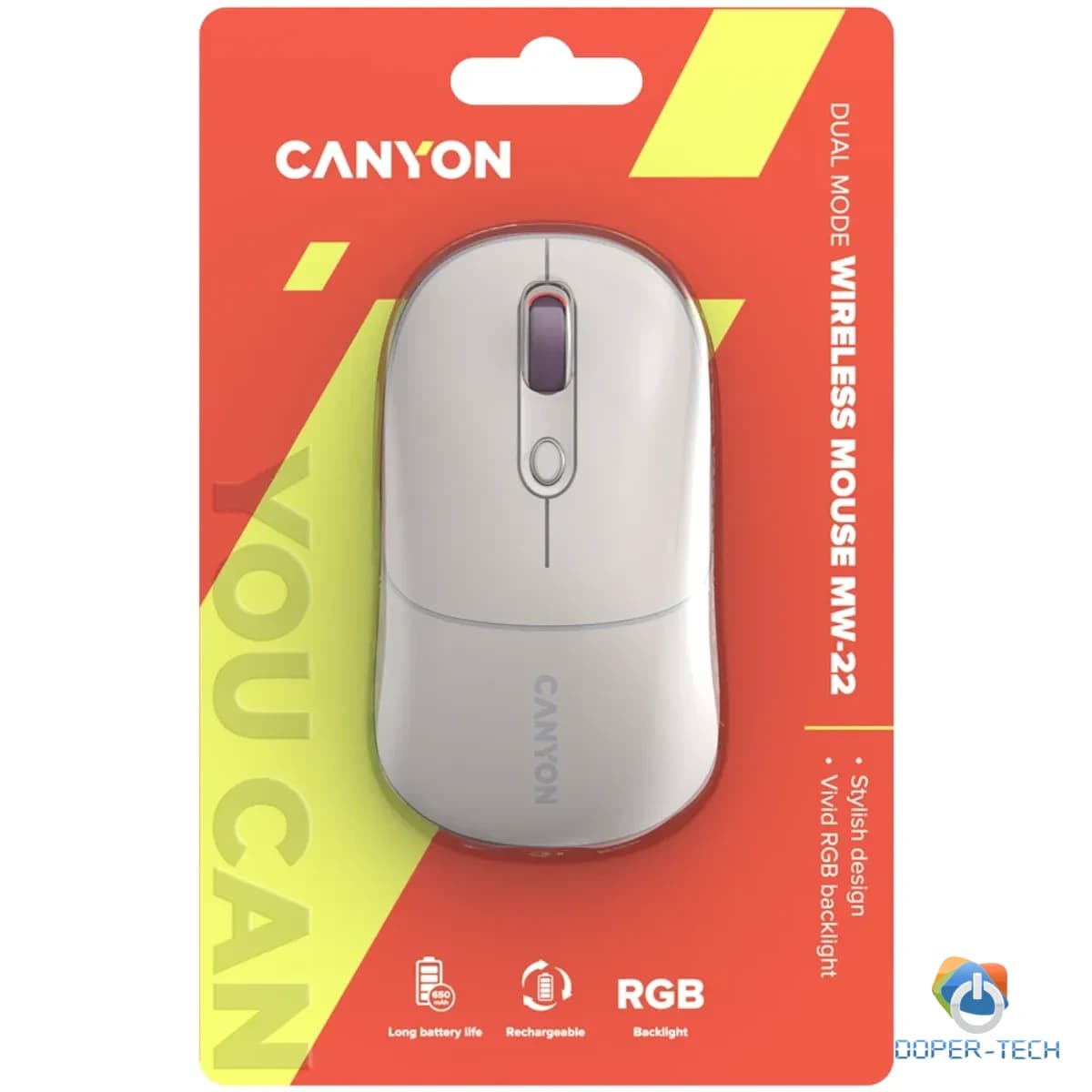 Miš bežični Canyon MW-22 Rice optički 1600 DPI