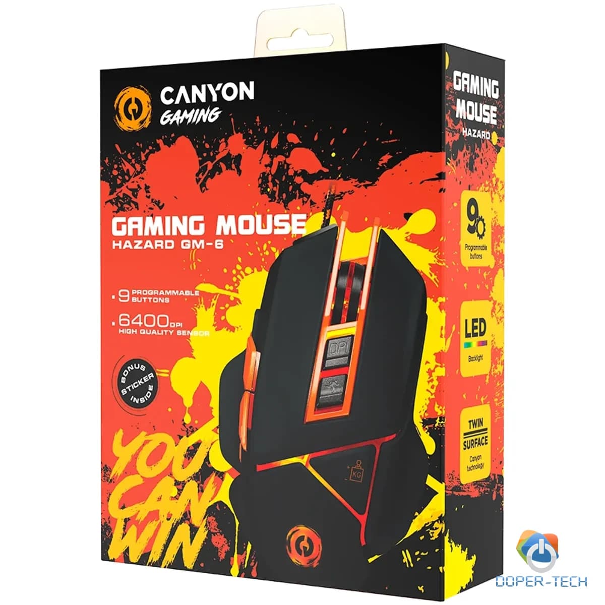Miš Canyon Hazard CND-SGM6N Gaming 6400 DPI 7 programabilnih tipki