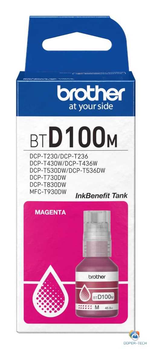 Tinta Brother BTD100M original magenta za ink tank printere