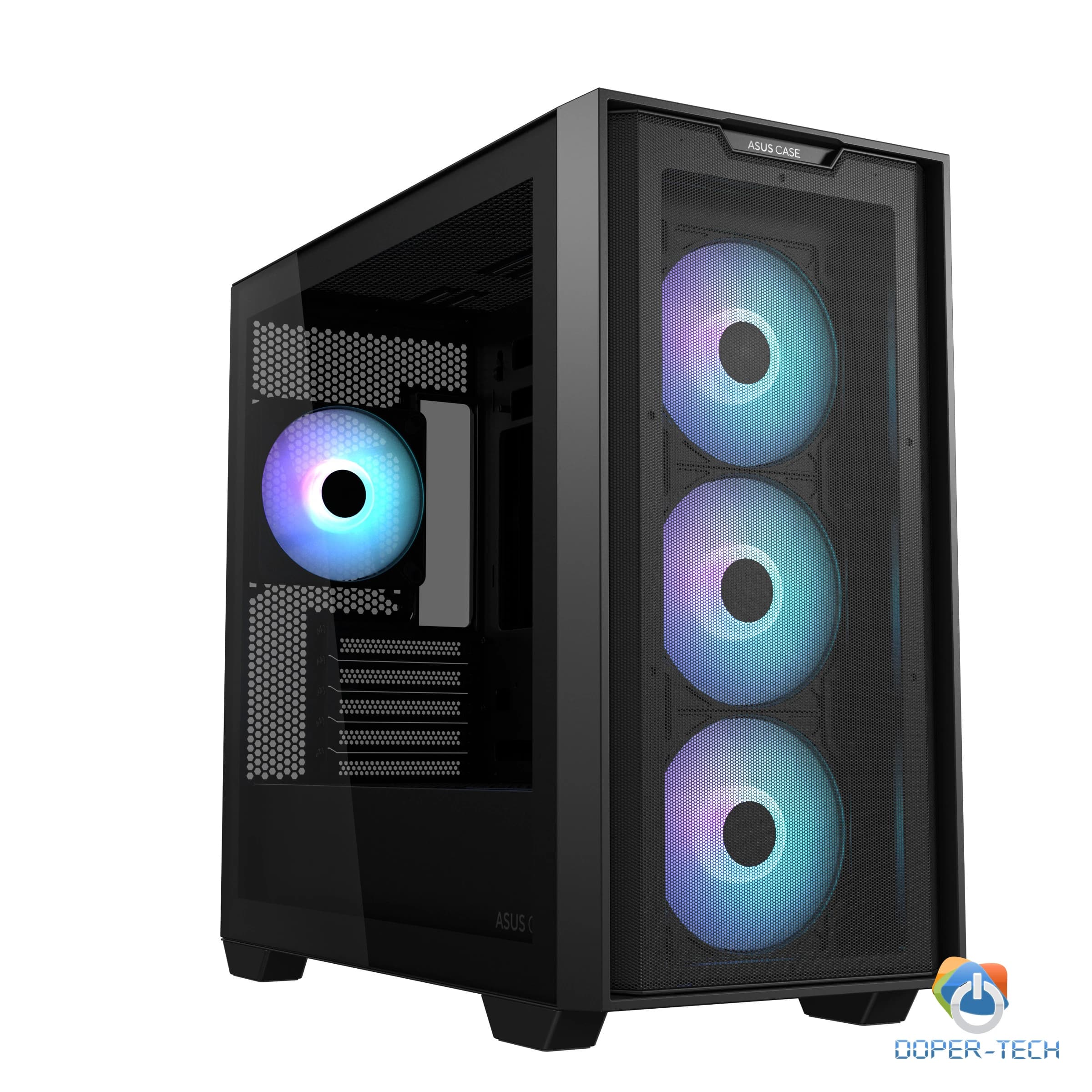 Kućište ASUS A21 Plus mATX kaljeno staklo 4x ARGB crno