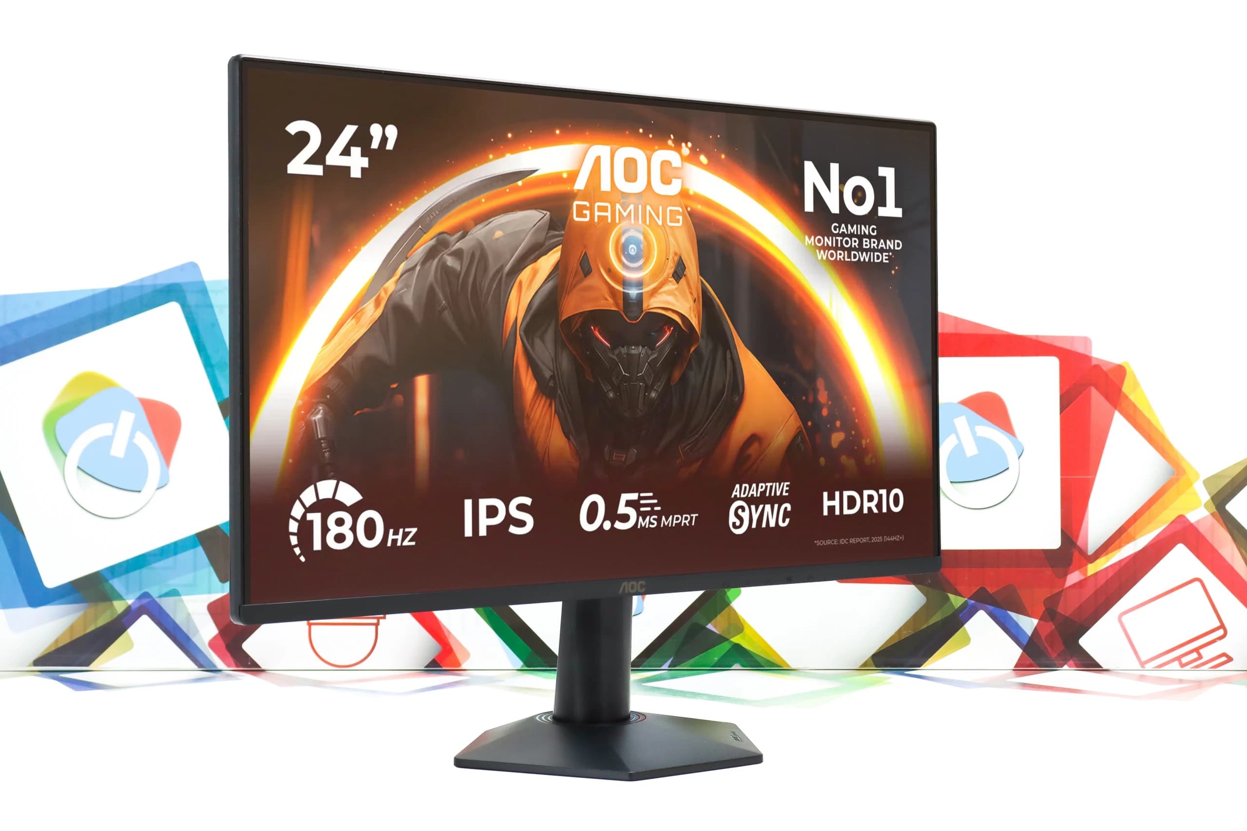 Gaming monitor AOC 24G50F 23,8″ IPS FHD 180Hz 0,5ms