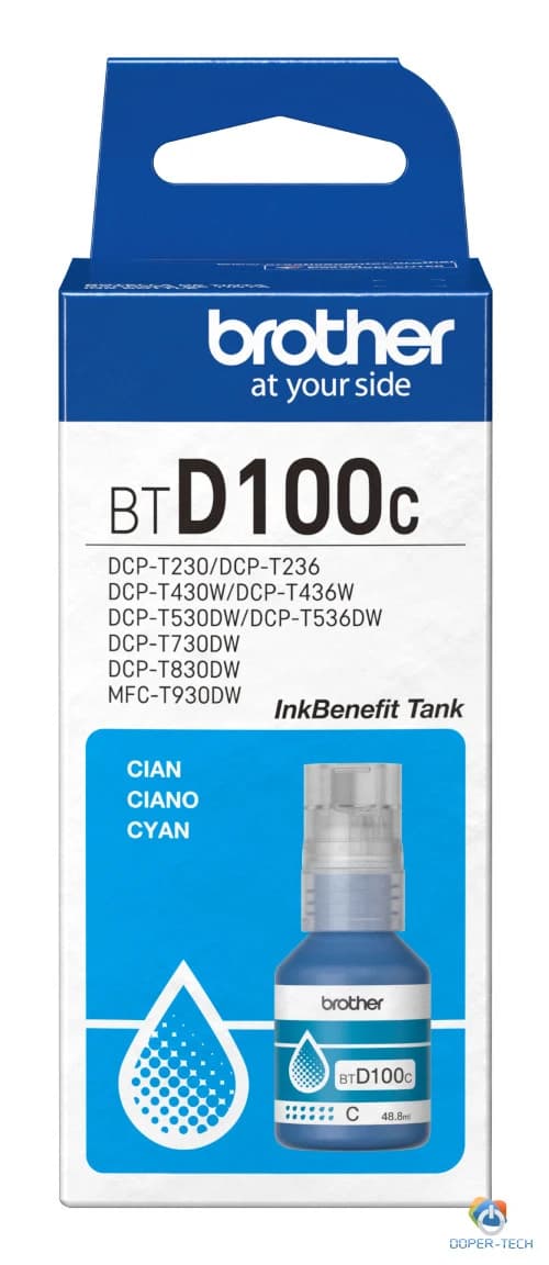 Tinta Brother BTD100C original cijan za ink tank printere