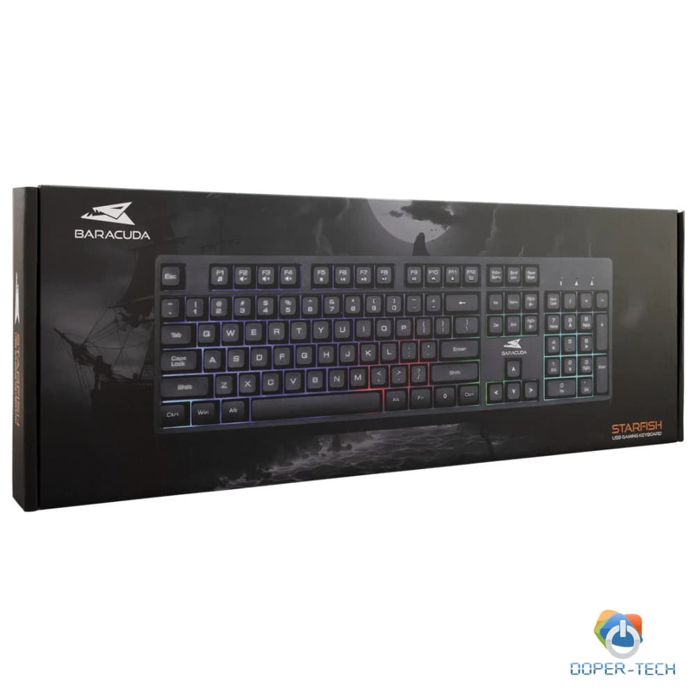 Gaming tipkovnica Barracuda Starfish BGK-02114 RGB crna