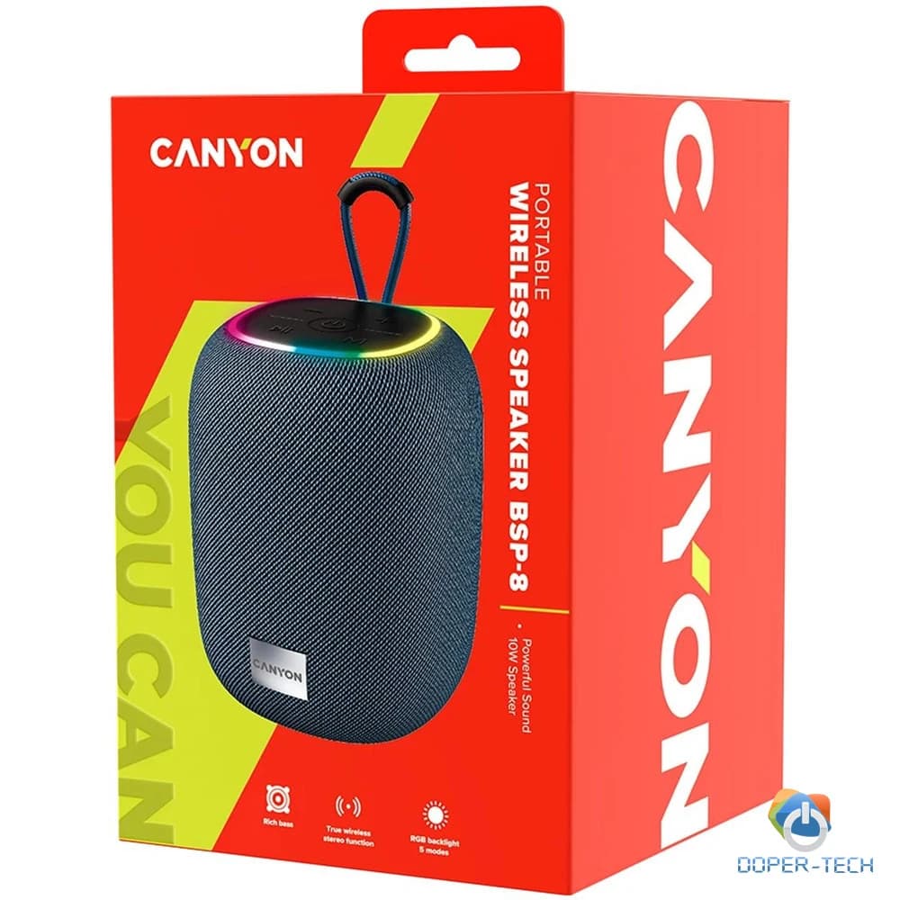 Bluetooth zvučnik Canyon BSP-8 10W sivi