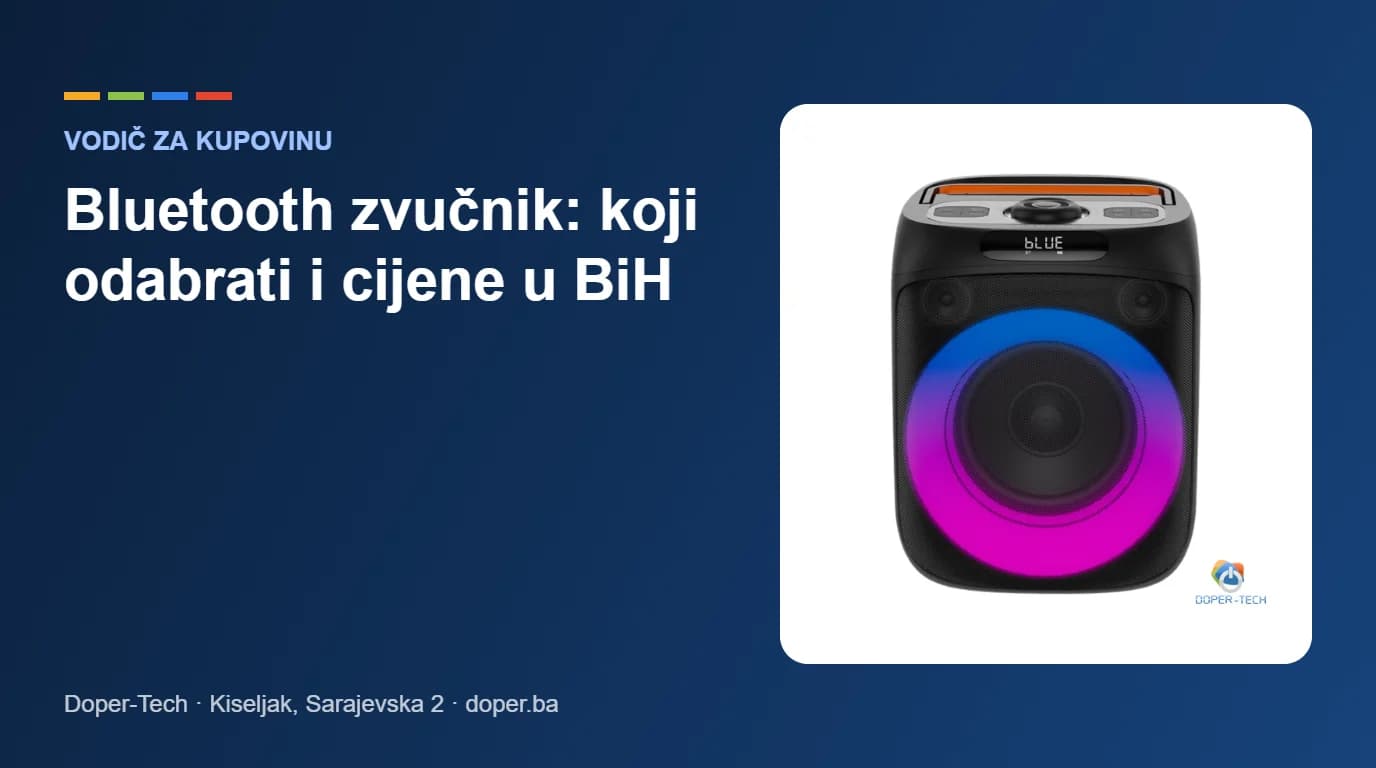 Bluetooth zvučnik: koji odabrati i cijene u BiH, vodič Doper-Tech s Canyon OnFun 6 party zvučnikom