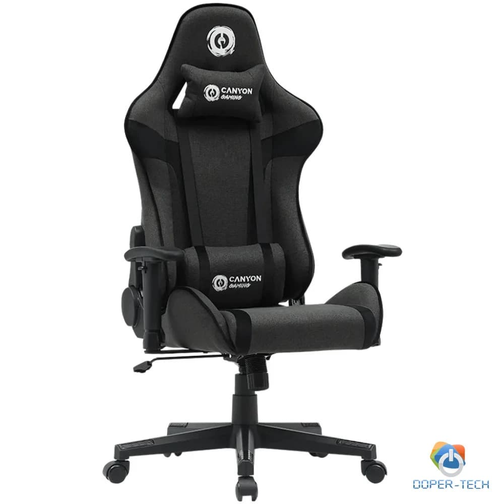 Gaming stolica Canyon Crest FCH01 tkanina siva 2