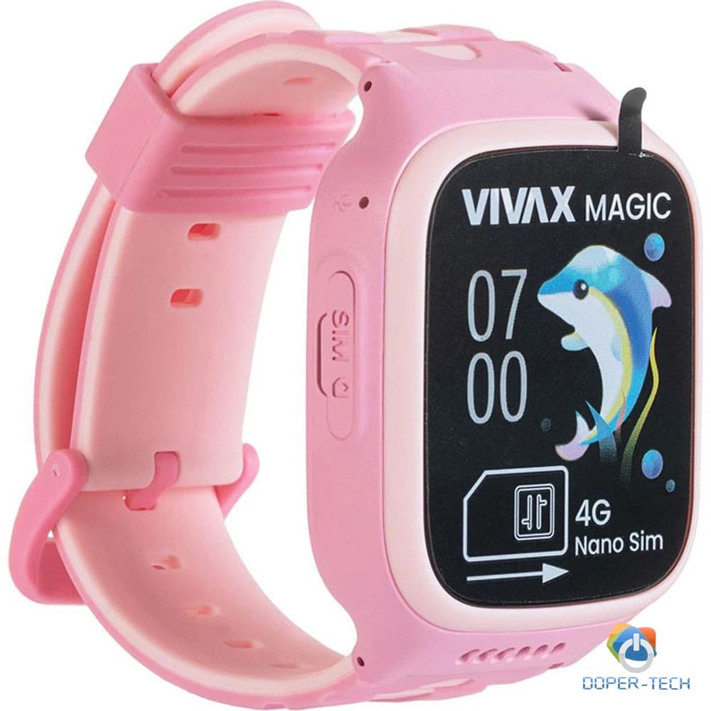 Dječji pametni sat Vivax Kids Magic 4G rozi