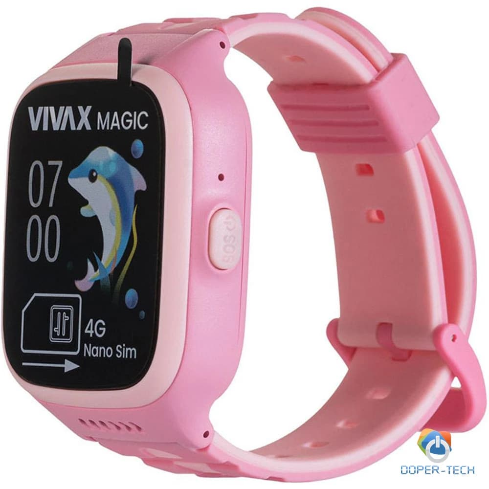 Dječji pametni sat Vivax Kids Magic 4G rozi
