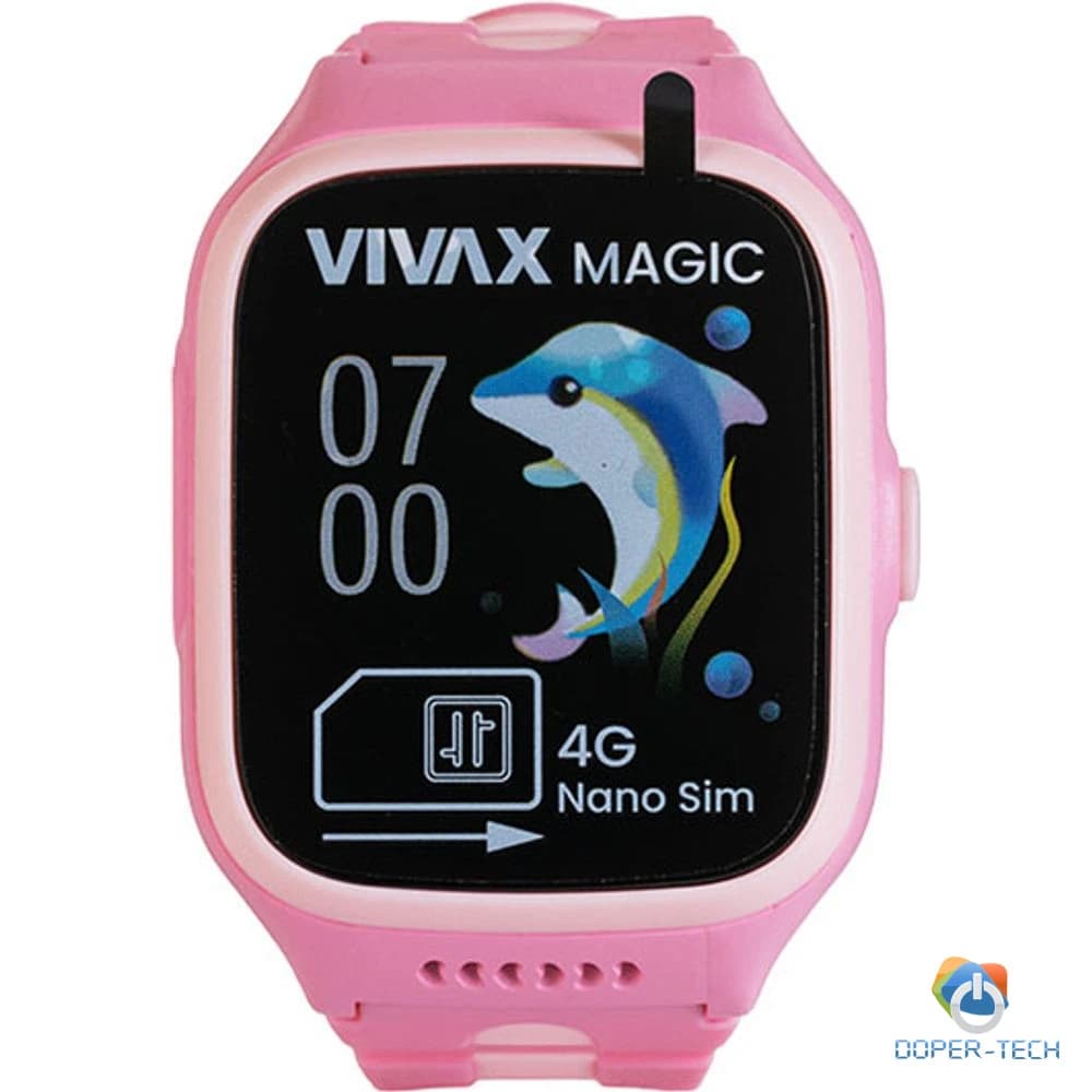 Dječji pametni sat Vivax Kids Magic 4G rozi