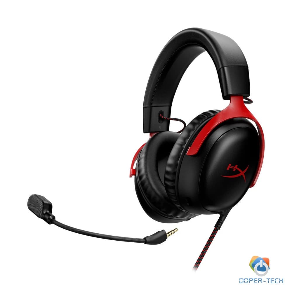 Slušalice HyperX Cloud III Black/Red Gaming 3,5mm USB-C