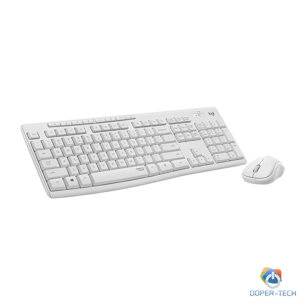 Set tipkovnica i miš bežični Logitech MK295 Silent bijeli