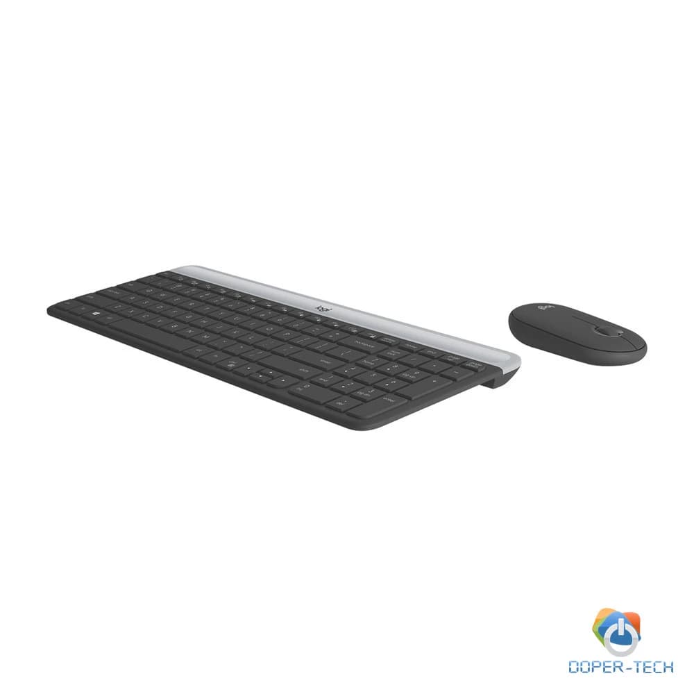 Set tipkovnica i miš bežični Logitech MK470 Slim grafit