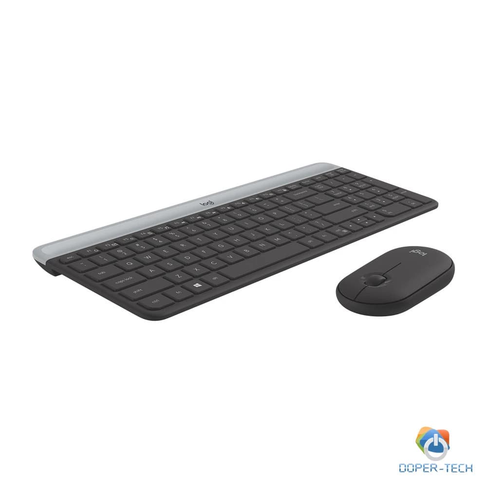 Set tipkovnica i miš bežični Logitech MK470 Slim grafit