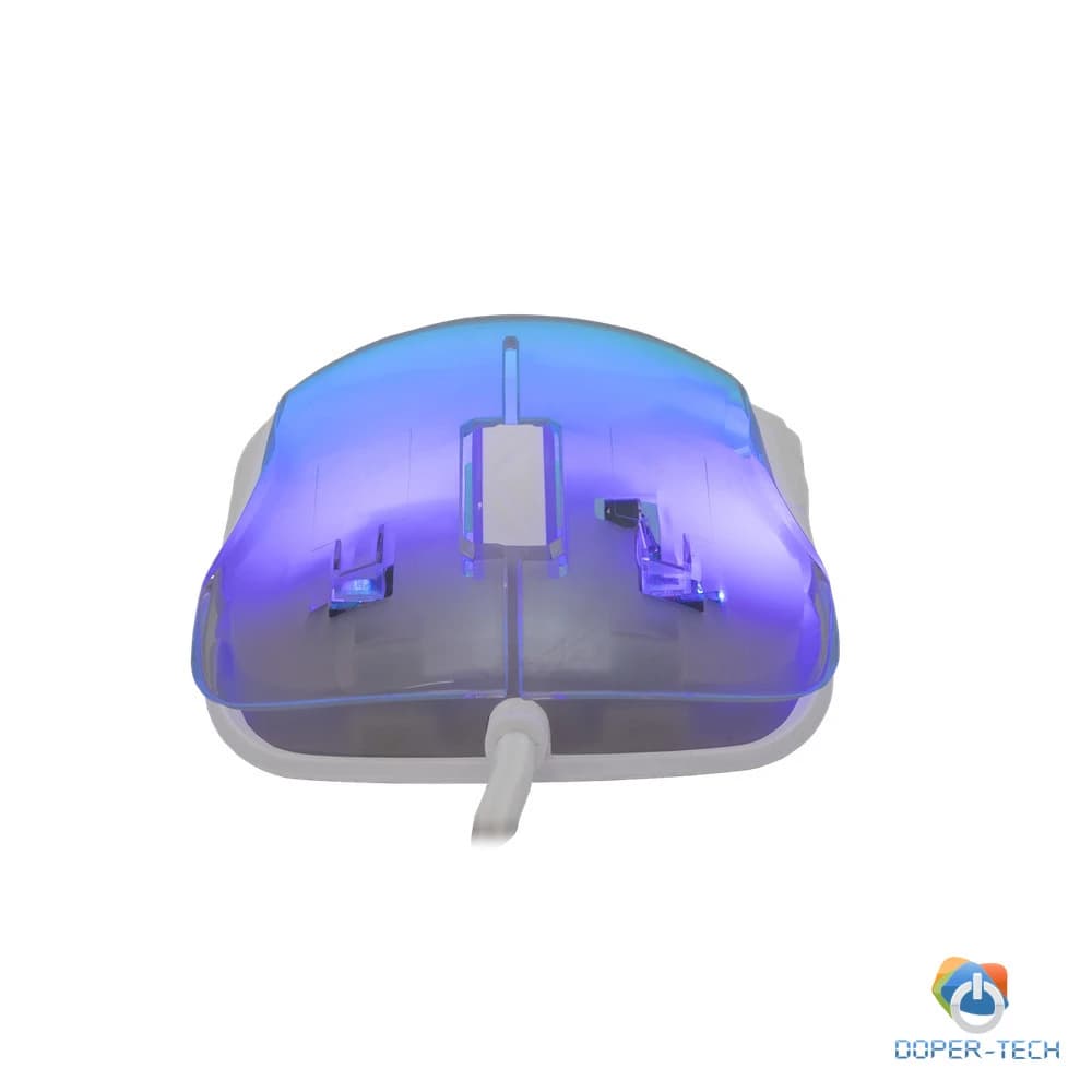Miš White Shark Mordred RGB bijeli