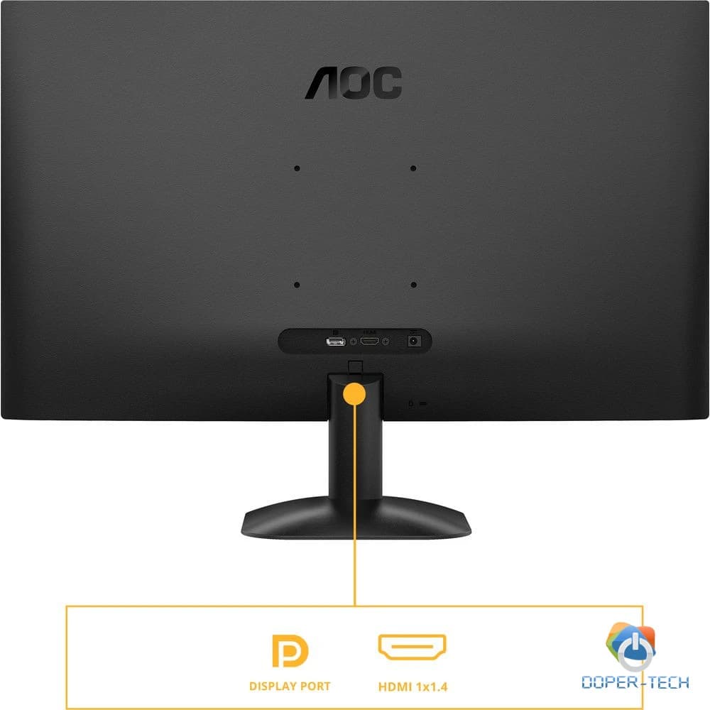 Stražnja strana i priključci monitora AOC Q27B35E: DisplayPort i HDMI 1.4