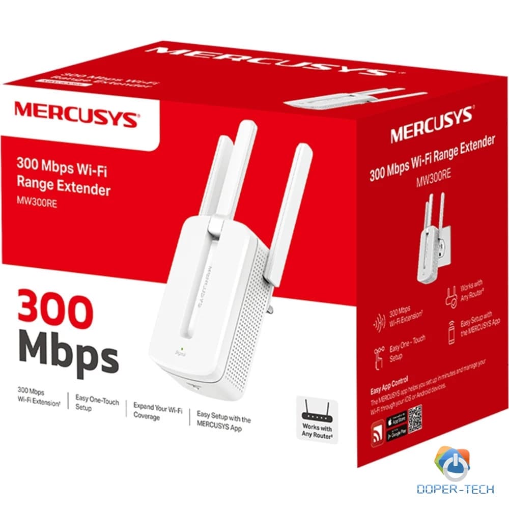 Pojačivač Mercusys MW300RE 300Mbps WPS
