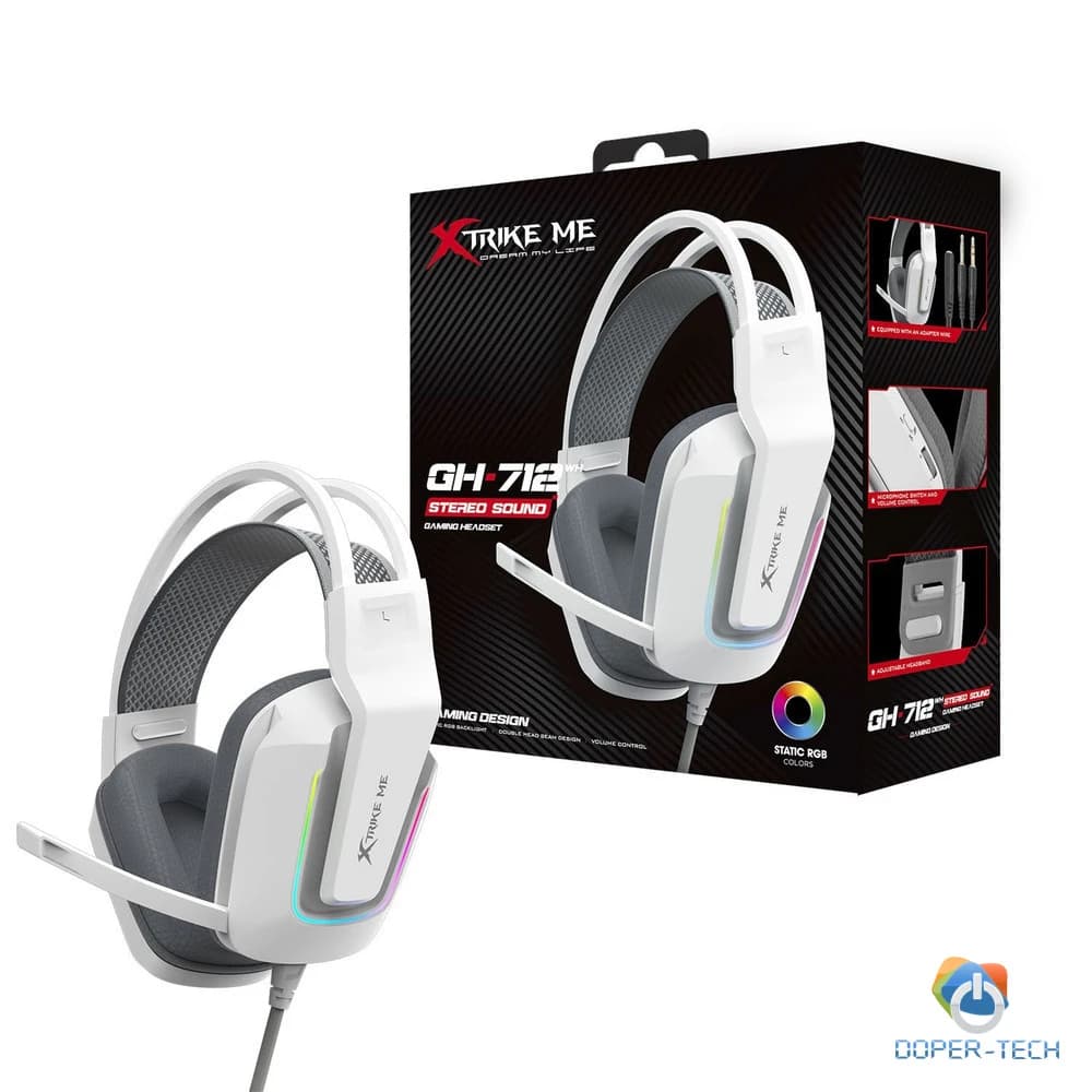 Slušalice X-trike me GH-712WH gaming bijele