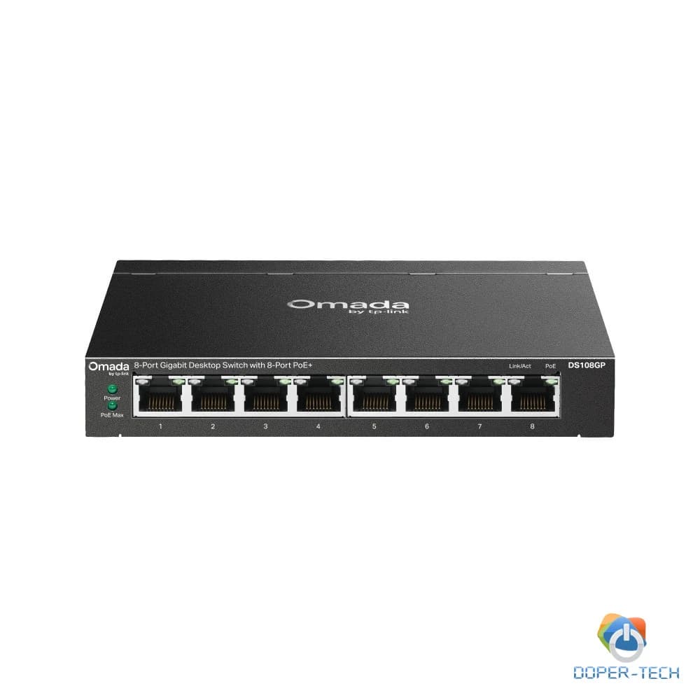 Switch TP-Link Omada DS108GP 8-port Gigabit 8x PoE+ 65W