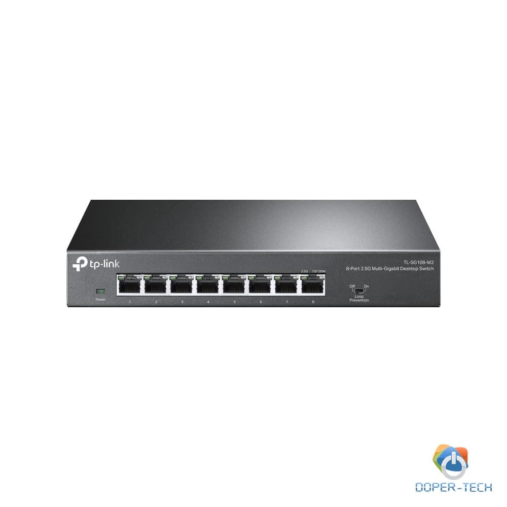 Switch 8-port 2.5G Unmanaged 8xRJ-45 Fanless design