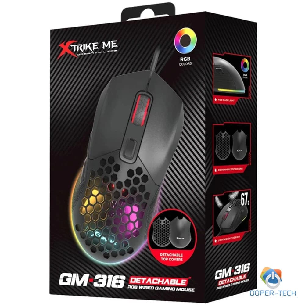 Miš X-trike me GM-316 gaming crni